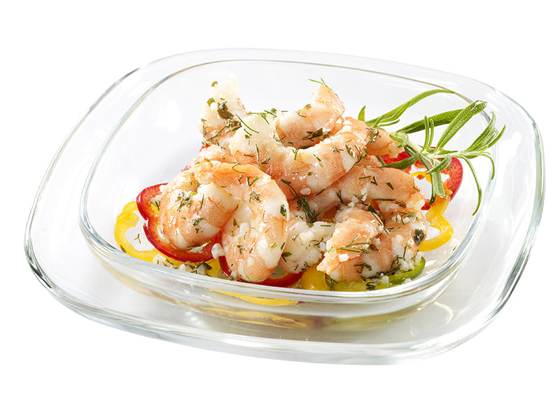 Gambas in Knoblauchöl