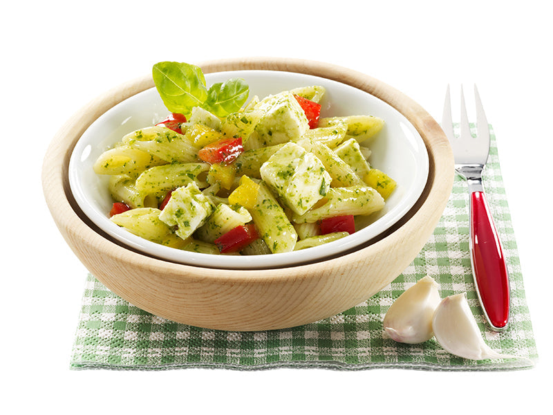 Penne Pesto mit Hirtenkäse