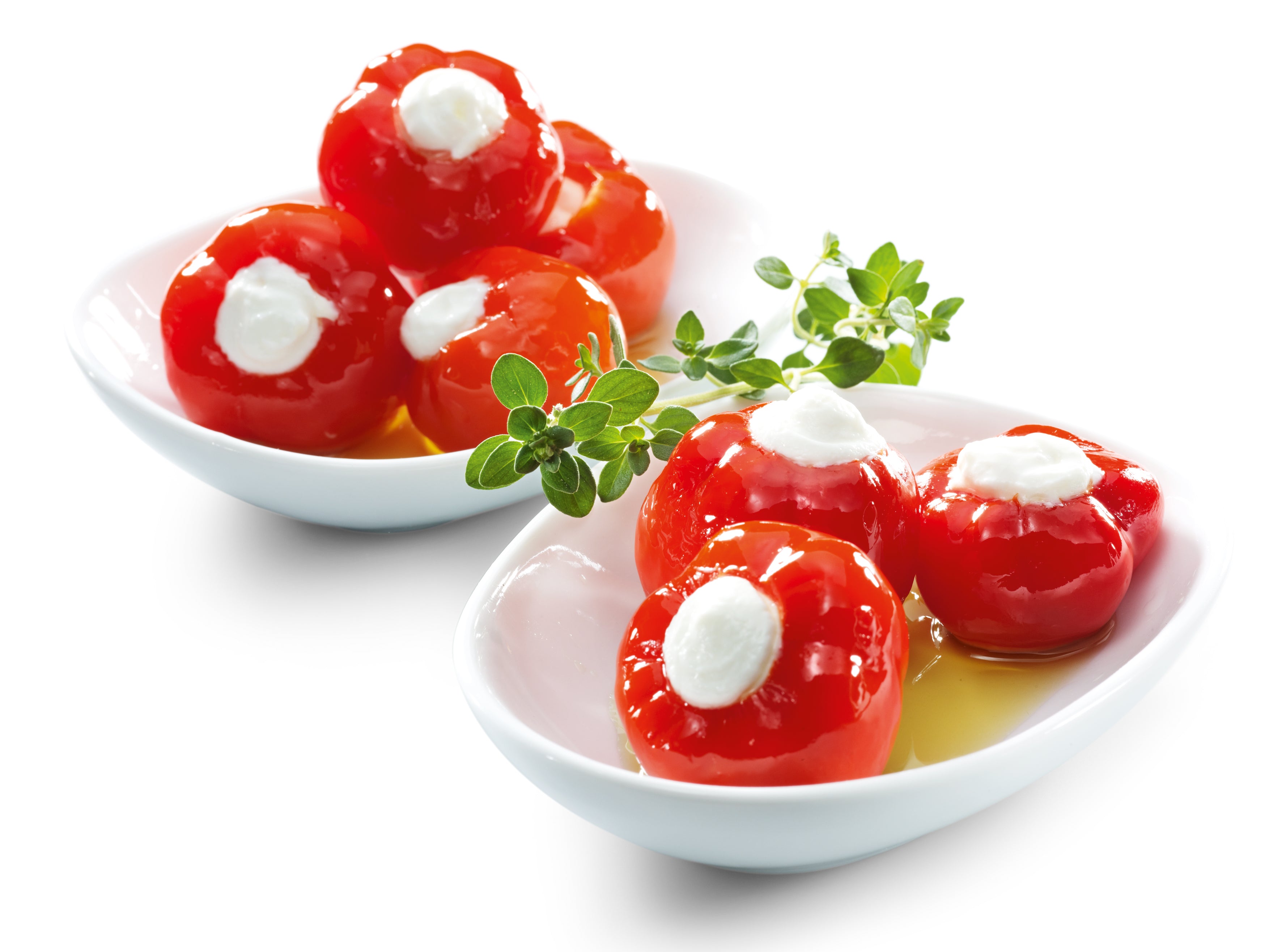 Peppadew gefüllt mit Frischkäse